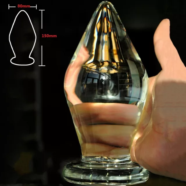Super Huge Glass-Dildo -Plug-Stimulus-Product- Cock Dick-Big Anal-Butt-Toys