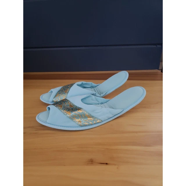 50s/60s New in Package Blue Slippers