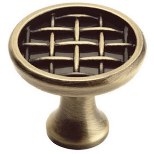 Amerock BP26125-EB Elegant Brass 1 3/8" Weave Cabinet Knob Pulls Patterns