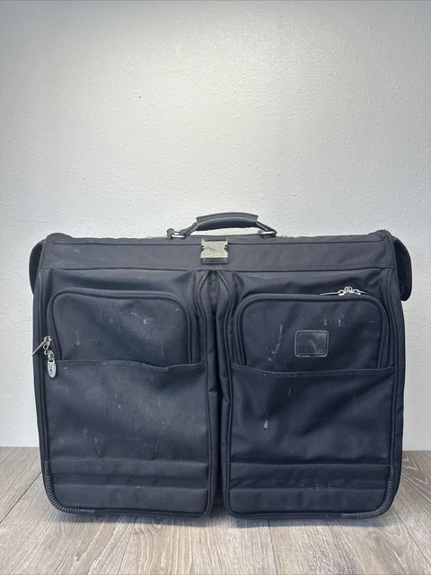Dakota by Tumi Black Ballistic Nylon 23" Wheeled Rolling Garment Bag Luggage