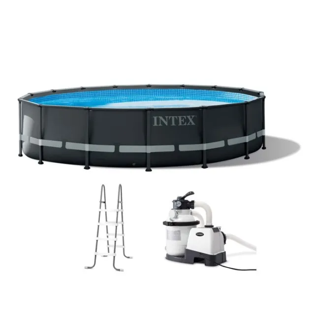 💦 Intex 20ft X 48in Ultra XTR Round Frame Pool Set with Sand Filter Pump Pickup