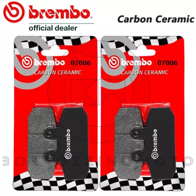 4 Pastiglie Freno Anteriori Brembo Carbon 07006 Malaguti Spidermax 500 2004 2010