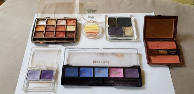 konvolut  Lidschaten  versch.Farben 1x Rouge  gebraucht