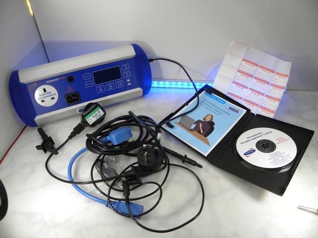Il tester di sicurezza First Stop MemoryPAT PAT AVRÀ BISOGNO DI RICALIBRAZIONE UK GRATIS P&P #10D
