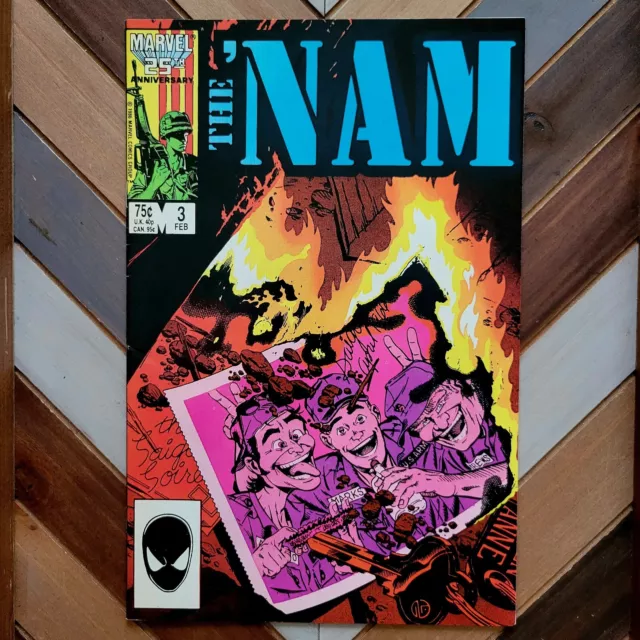 The 'NAM #3 VF/NM (Marvel 1986) HIGH GRADE "3-Day Pass!" In SAIGON! (Golden art)