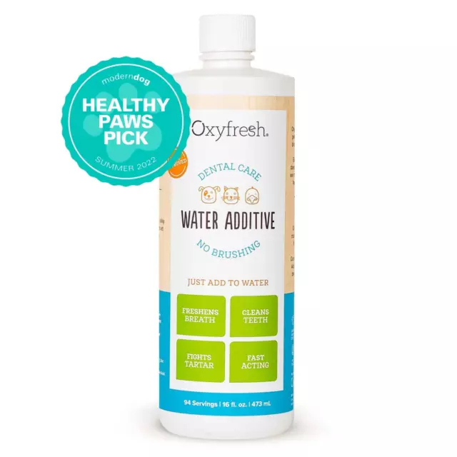 OxyFresh 456 Pet Water Additive For Fresh Breath & Clean Teeth 16 Oz