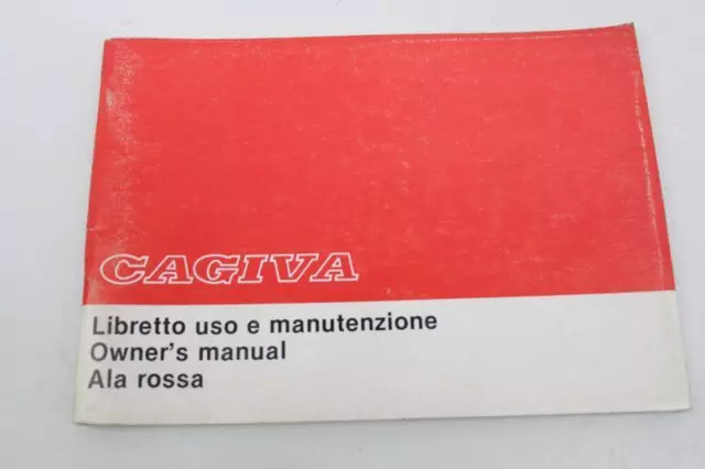 Manuale Uso E Manutenzione Cagiva Ala Rossa 350 Owner Manual Libretto Istruzioni