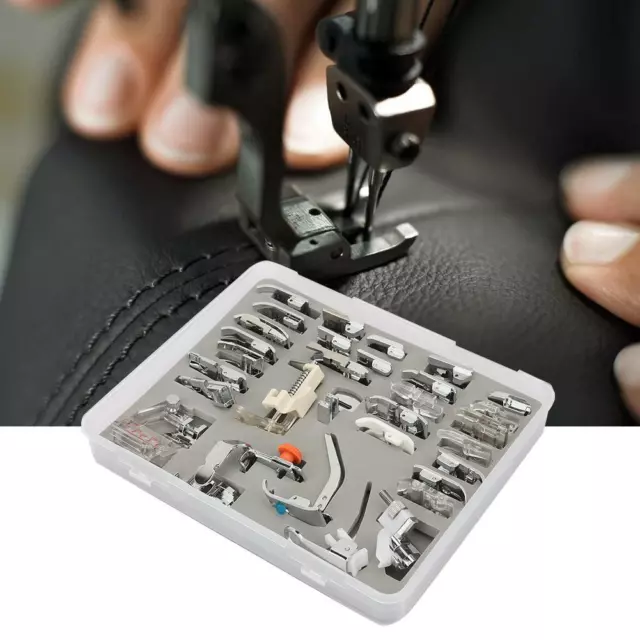 32 PCS Sewing Machine Presser Foot Feet Tool Kit Set For Brother Singer Domestic