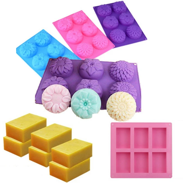 3D Silicone Cake Chocolate Baking Mold Soap Wax Melt Candle Mould Ice Cube Tray