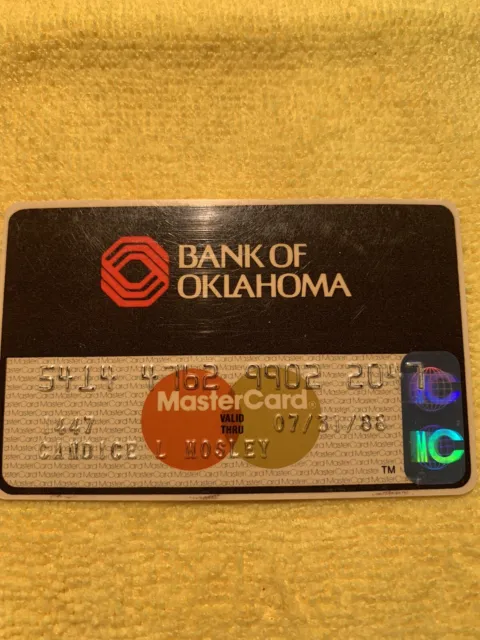 Mastercard-by Bank Of Oklahoma-in 1988 Credit Card