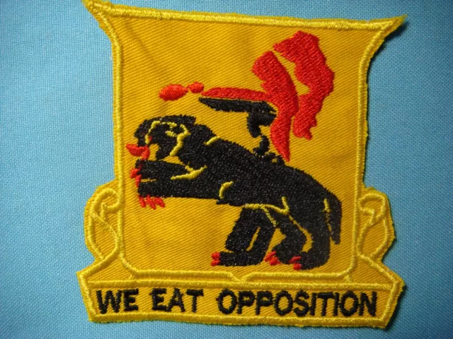 PATCH US ARMY 602nd TANK DESTROYER BN WE EAT OPPOSITION