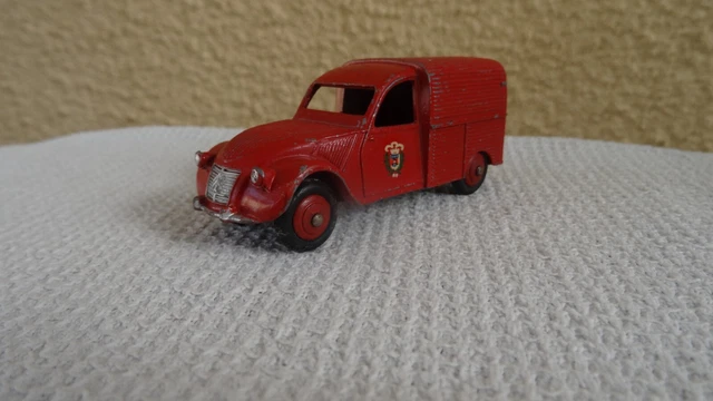 Dinky toys France Citroën 2 CV fourgonnette pompier réf 25D éch 1/43 d'origine