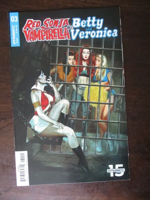 Red Sonja Vampirella Betty And Veronica #3 Nm 9.6 Dynamite Comics Variant A 2019