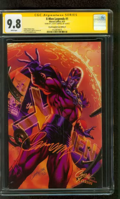 Uncanny X Men 1 CGC 9.8 SS Campbell Magneto Ed B Variant 4/21