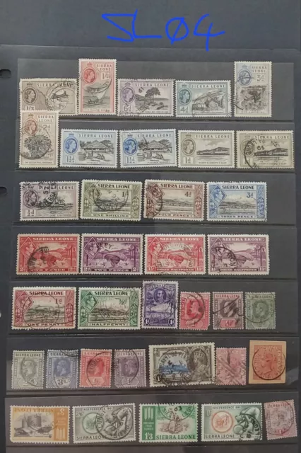 Sierra Leone Selection Stamps Mint & Used QV to QEII (SL04)