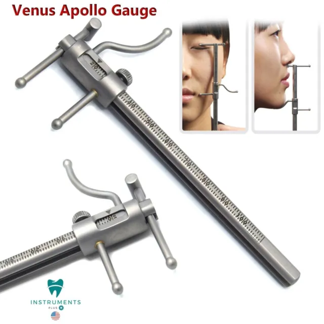 Dental Implant Occlusion Premium Grade Apollo VDO Gauge Ruler High Quality Steel