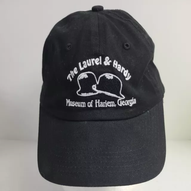 The Laurel and Hardy Museum of Harlem Georgia Black Adjustable Strap Hat Cap