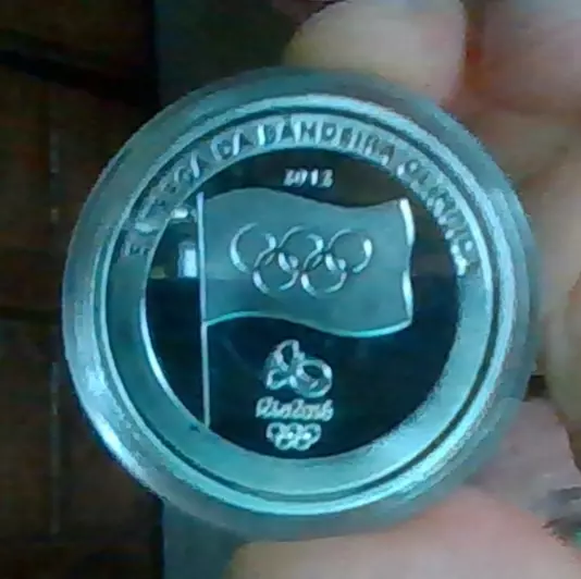 2012 Olympic  London To Rio Silver Coin Brazil Uncirculated