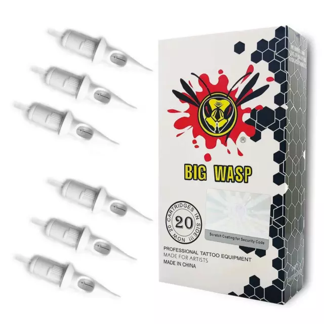 20Pcs Professional Disposable Tattoo Needle Cartridge 7 round Liner 7RL