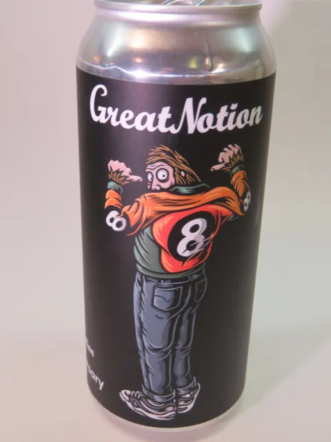 Craft BEER Empty Can: GREAT NOTION Brewery8-Ball Jacket Anniv IPA ~ Portland, OR