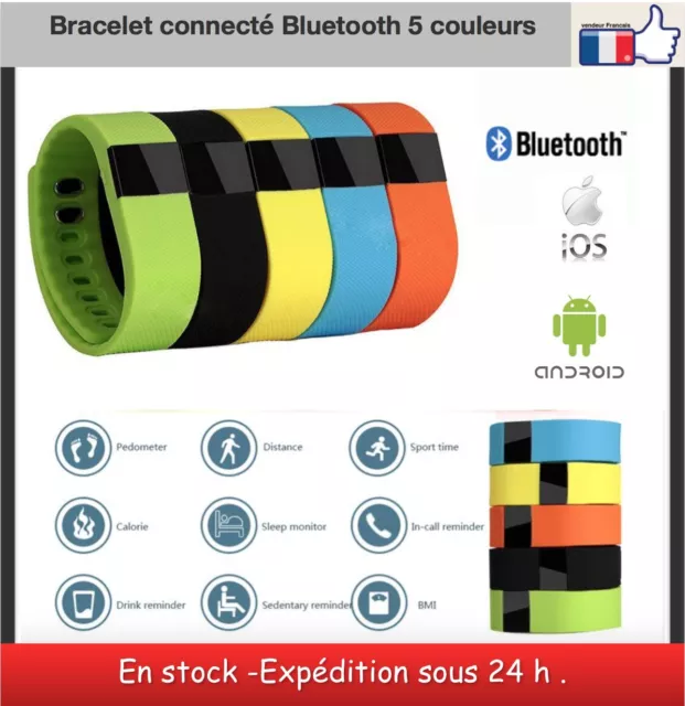 Bracelet montre connectée bluetooth Fitness TW 64 OLED