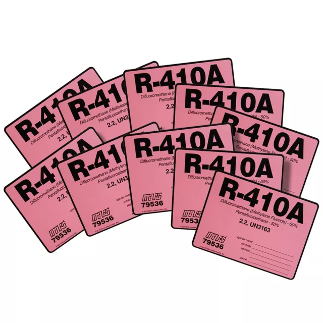 R-410A / R410A Label # 79536 , Pack of (10)