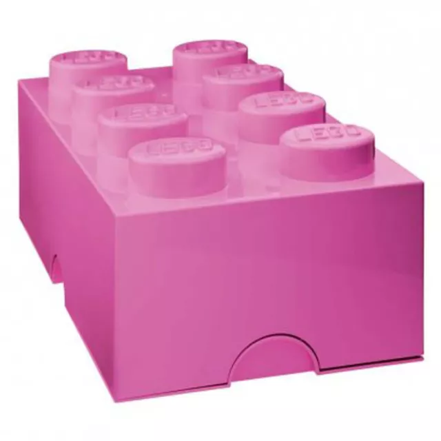 Lego Rangement Brique Boite 8 Rose Foncé Grand Neuf