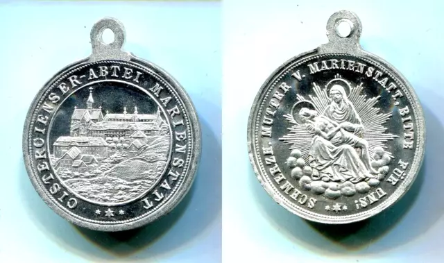 Wallfahrt/Pilgermedaille "Cistercienser-Abtei Marienstatt"  Alu