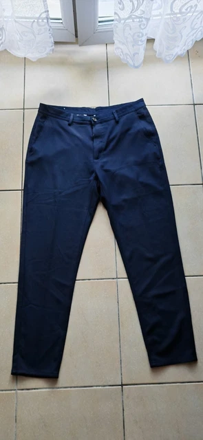 Pantalon Homme Zara Taille 31 Bleu Marine élégant - Neuf Sans étiquettes, Coupe Slim