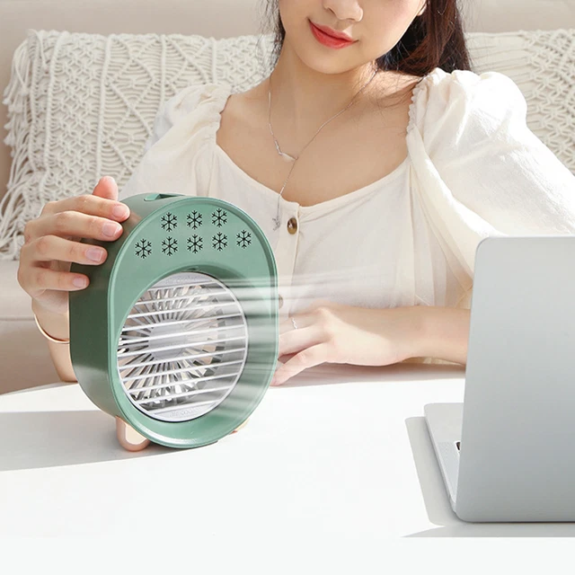 Table Fan Quiet Operation Vertically Swinging Desk Spray Fan Lightweight