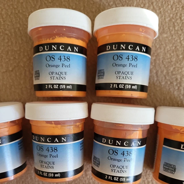 1 lote de 6 manchas opacas cáscara de naranja Duncan OS438. 2 onzas cada total 12 oz NUEVO