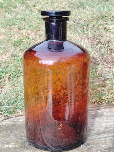 Ancien Gros Pot En Verre - Bocal De Conservation Vintage - Bon état
