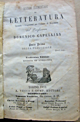 ALESSANDRO LALA-NOZIONI ELEMENTARI DI GEOGRAFIA E COROGRAFIA DI NAPOLI-1894/95 
