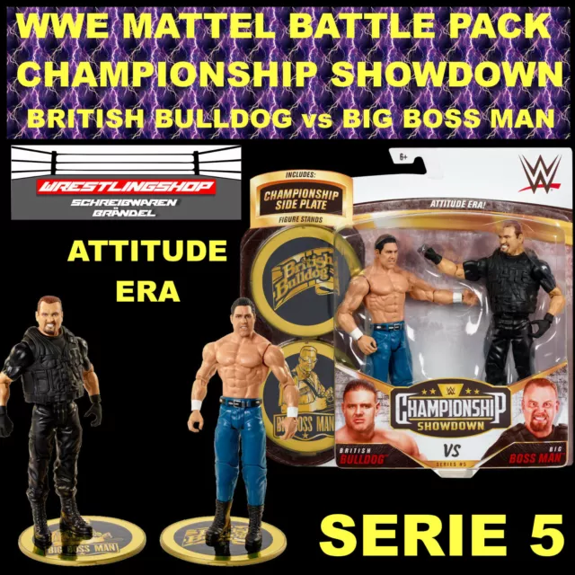 Wwe Mattel Battle Pack Showdown Serie 5 Big Boss Man & British Bulldog Basic Era