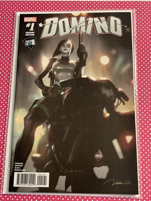 DOMINO #1 GERARD PAREL FRIED PIE VARIANT COVER 2018 MARVEL deadpool x-force