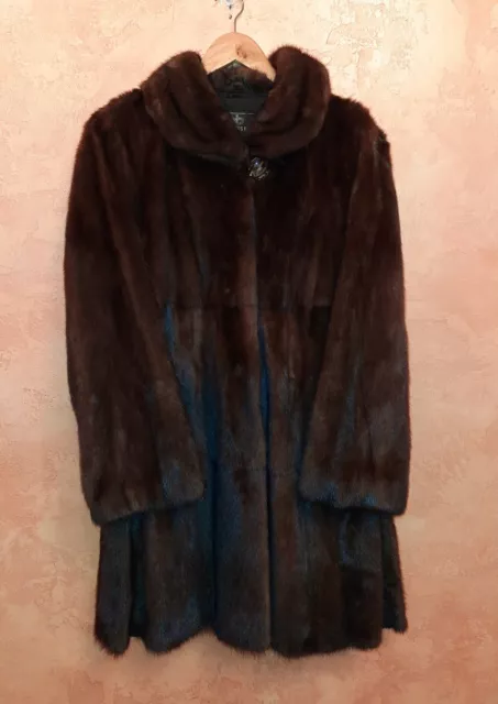 Whole Mink Women's Coat Fox Fur Jacket Full Length Sable