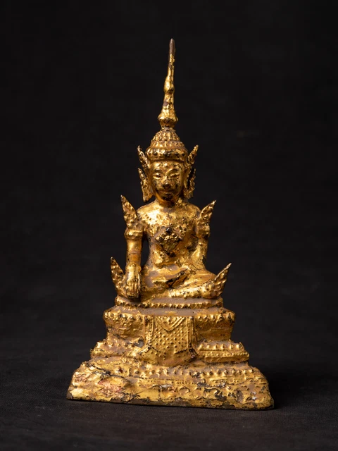 Antique bronze Thai Buddha statue from Thailand, 19th century