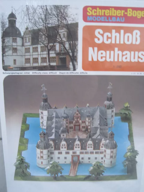 Burg Neuhaus Schloss Schreiber-Bogen Kartonbausatz *NEU* Bastelbogen