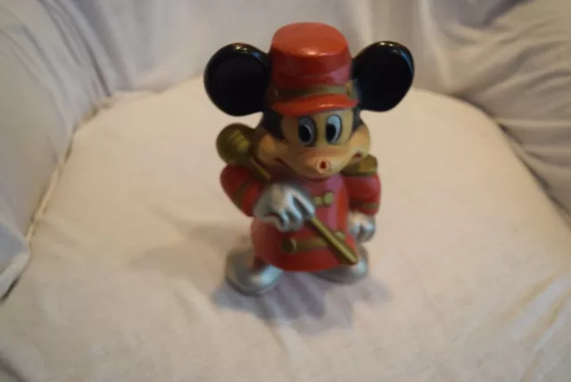 Plastic Disney Band Leader Mickie Mouse Bank. KNICKERBOCKER WDP