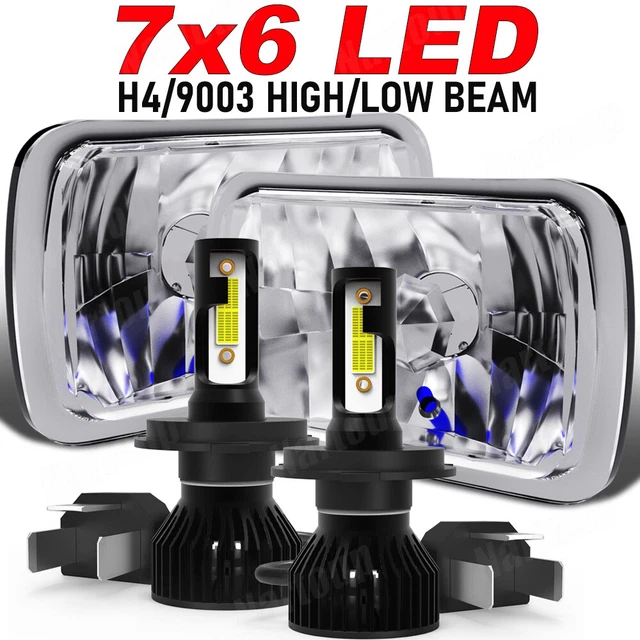 Par De Faros LED De 7x6/5x7 Para Chevy Suburban C1500/C2500/C3500 | UNI-SHINE, Blanco Frío