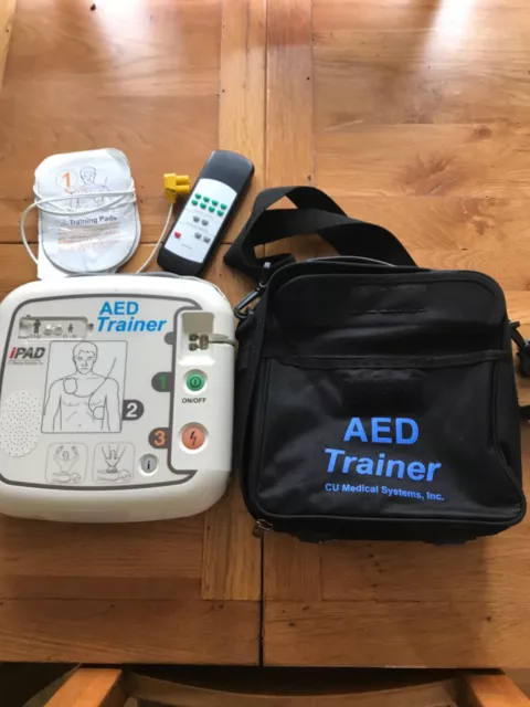 Used Ipad Sp1 Aed Trainer, includes set training pads, remote & carrycase