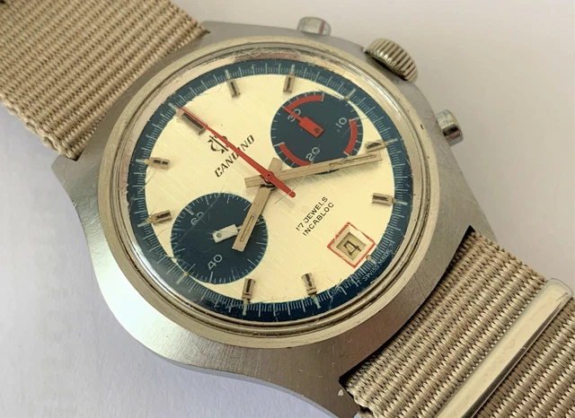 CANDINO CHRONOGRAPH VALJOUX 7734 EUR 750,00 PicClick FR