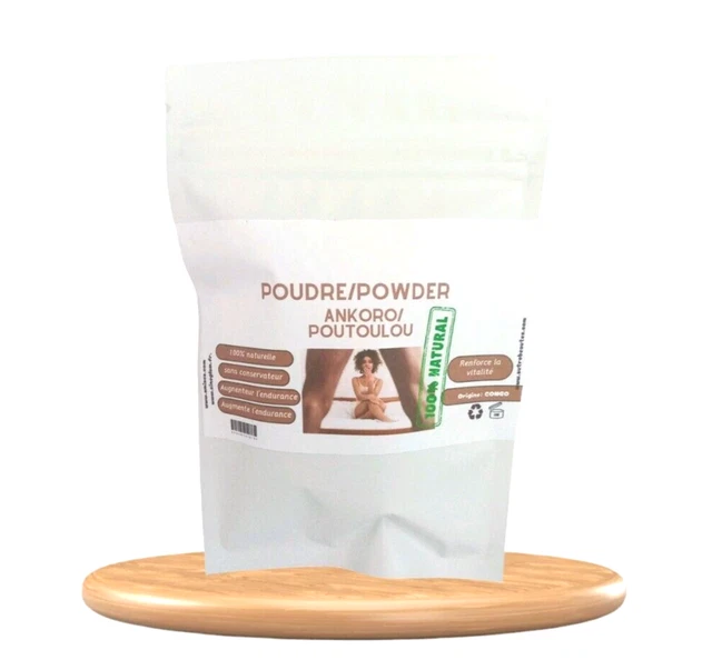 Poudre Ankoro/Poutoulou Pur - Retardant Naturel 100% Bio - 10 G - République Démocratique Du Congo