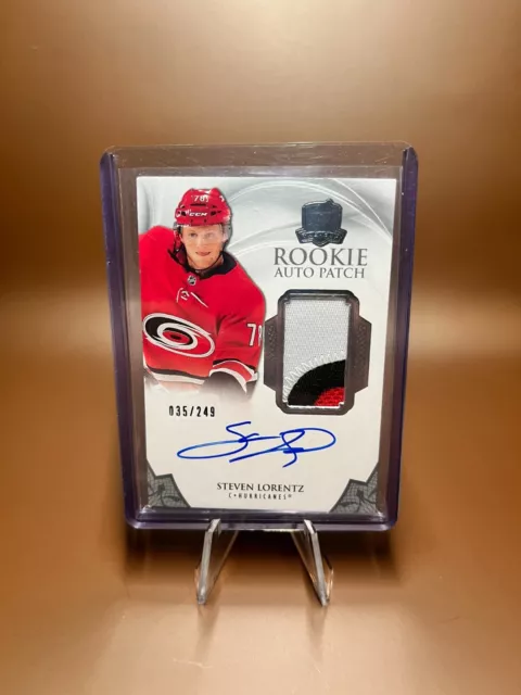 2020-21 UD The Cup RPA /249 Steven Lorentz Rookie Patch Auto RC #150