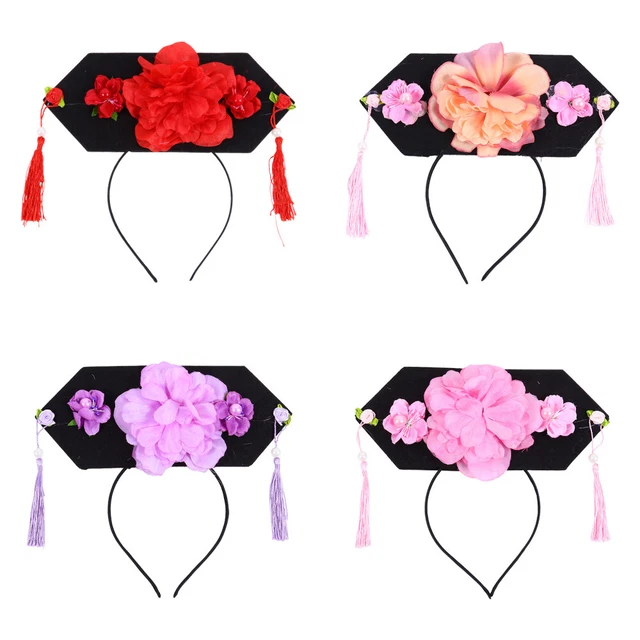 4 Pcs Bandeau De Fête Drôle Chapeau À Carreaux Vêtements Pour Enfants Écharpe