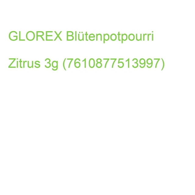 GLOREX Blütenpotpourri Zitrus 3g (7610877513997) (6 1601 103)