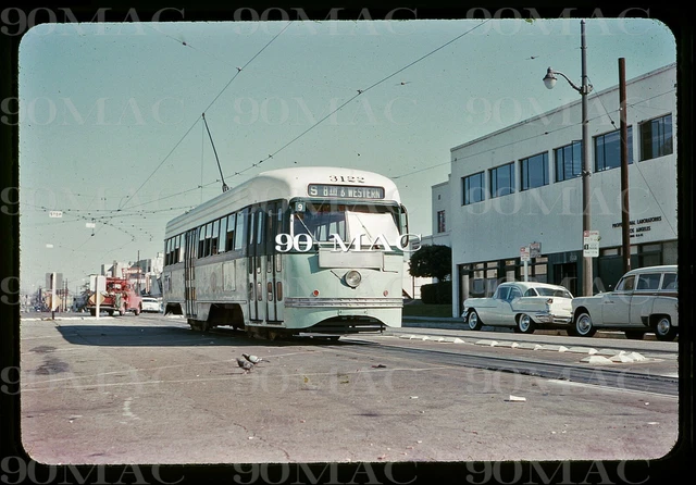 Los Angeles (Ca) Mta Original Slide Of Pcc Car #3122 Lamta-Scrtd