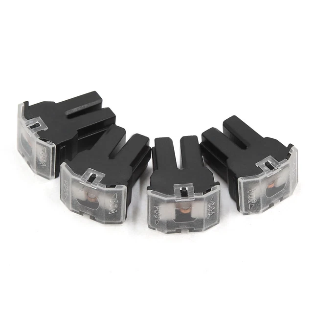 4Pc 80A boîte Plast noir Cartouche PAL femelle fusible pour véhicule auto
