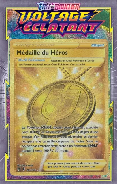 Carte Pokémon Exagide Vmax 190/185 Épée & Bouclier Voltage Eclatant EB04 FR  NEUF 