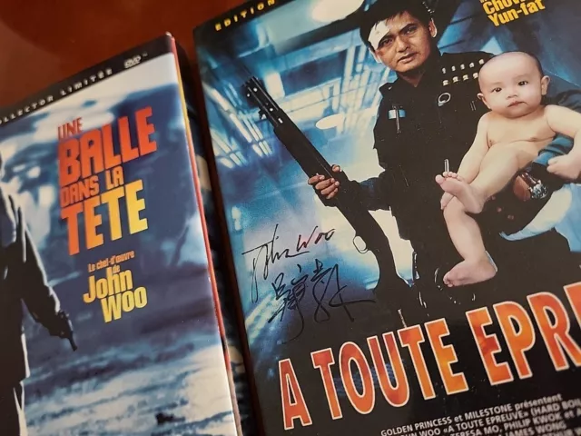 A Toute épreuve (DVD avec Dédicace John Woo ? signed ) & Une balle dans la tète